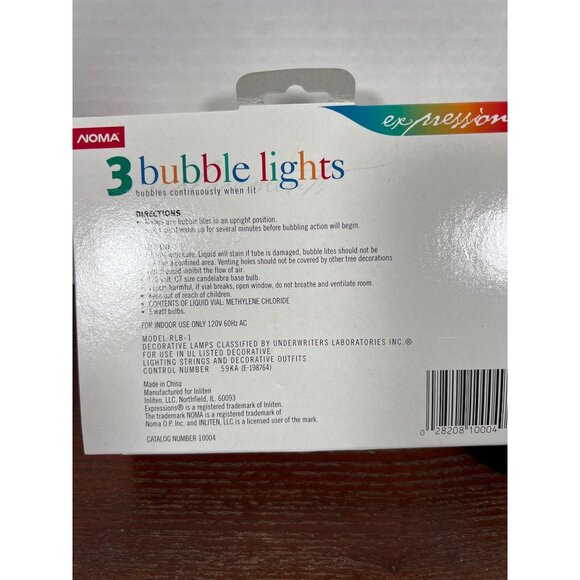 Adoma Expressions 3 Bubble Lights Multi & Clear Vintage 2 Pack K3 - Picture 5 of 5